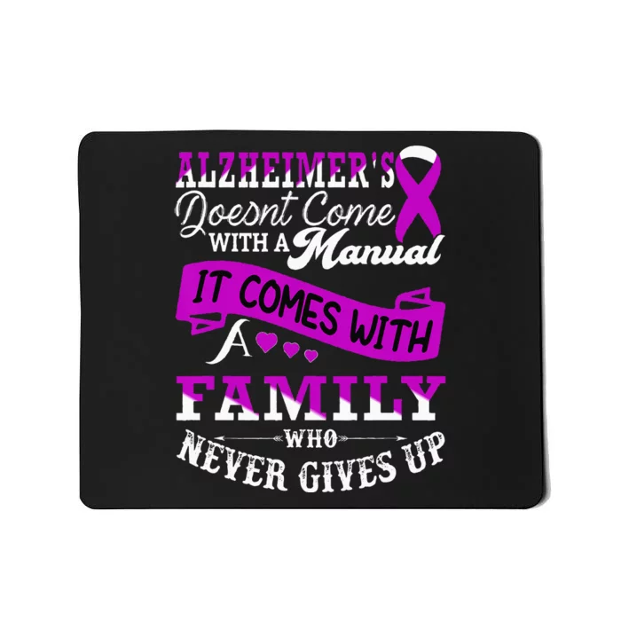 Alzheimers Awareness Family Support Alzheimer Warrior Mousepad