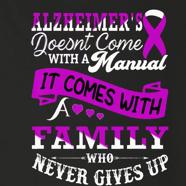 Alzheimers Awareness Family Support Alzheimer Warrior Toddler Long Sleeve Shirt