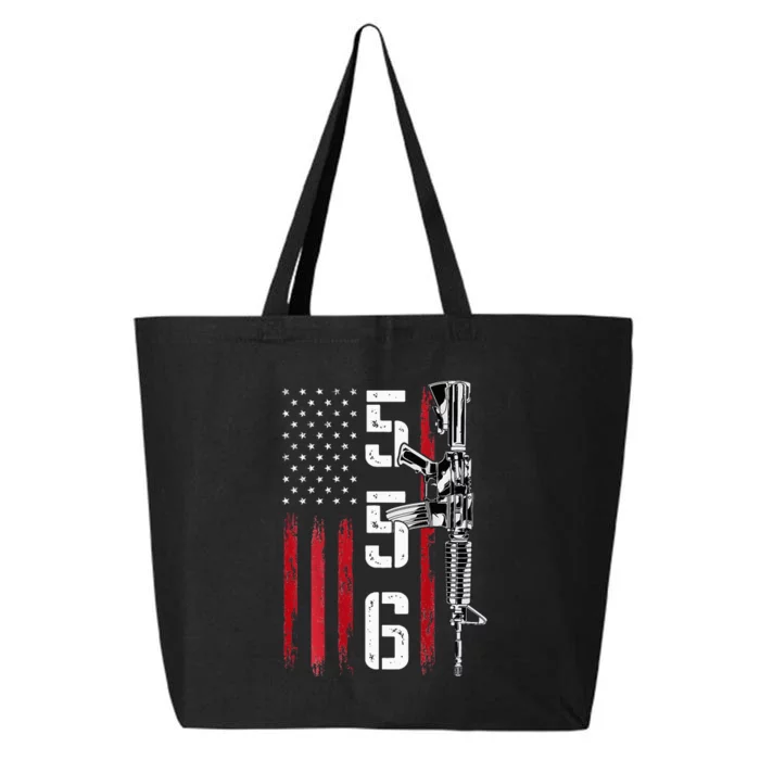 Ar15 American Flag Ar15 Rifle Gun Owner Back 25L Jumbo Tote