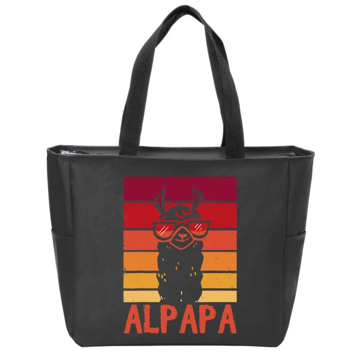 ALPAPA Alpaca Fan Llama Fan Lover Fathers Day Zip Tote Bag