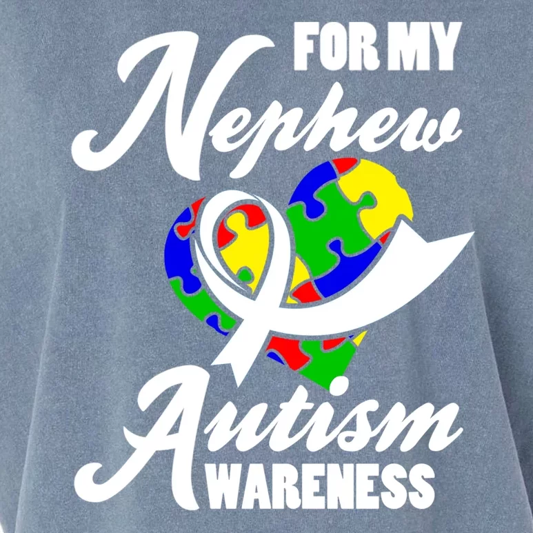 Autism Awareness For My Nephew Autist Garment-Dyed Women's Muscle Tee