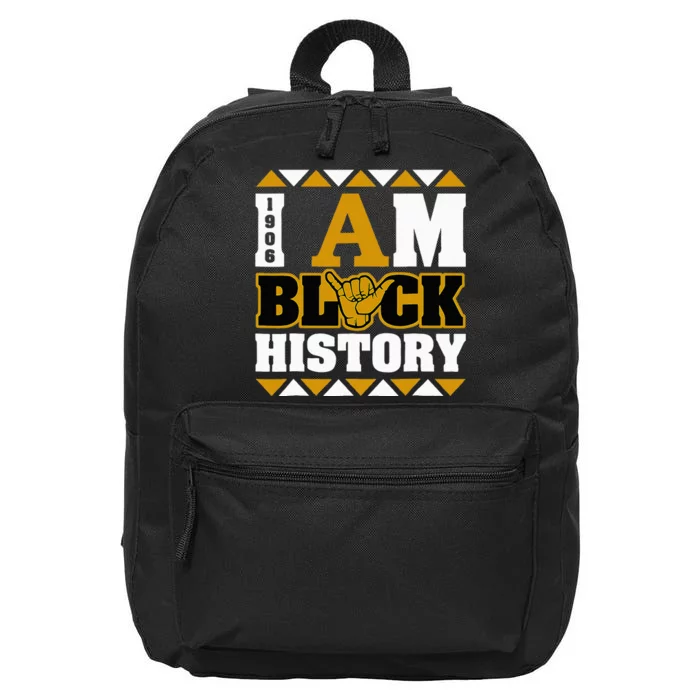 Alpha African Fraternity 1906 I Am Black History 16 in Basic Backpack