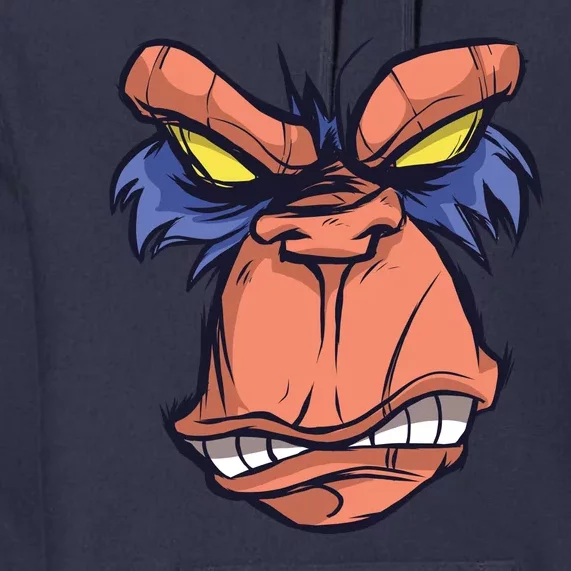 Angry Ape Face Premium Hoodie