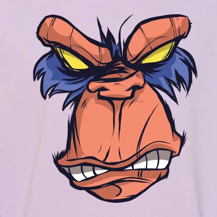 Angry Ape Face Garment-Dyed Sweatshirt