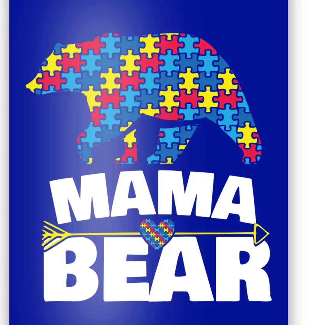 Autism Awareness Funny Gift Aspergers Mama Bear Mom Gift Poster