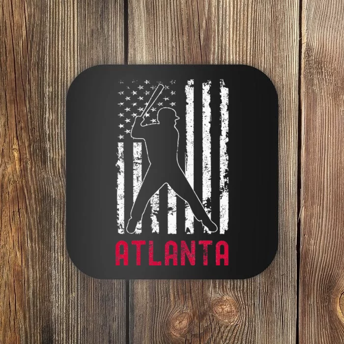 Atlanta American Flag Coaster