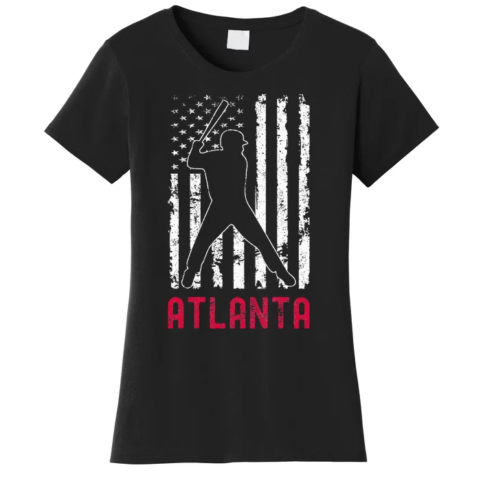 Atlanta American Flag Women's T-Shirt