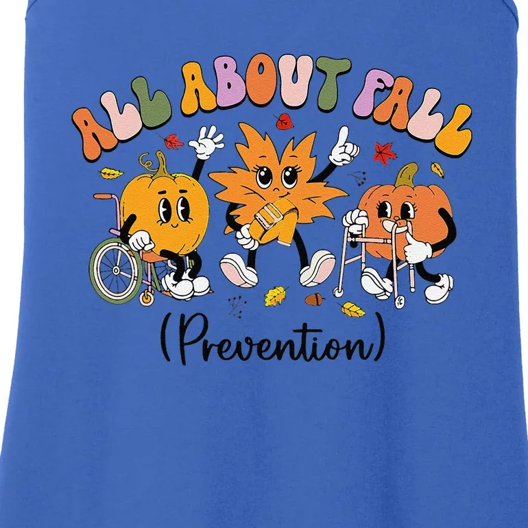 All About Fall Prevention Physical Therapy Funny Pumpkin Ladies Essential Tank