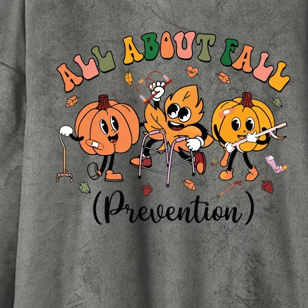 All About Fall Prevention Physical Therapy Funny Ot Ota Hooded Wearable Blanket