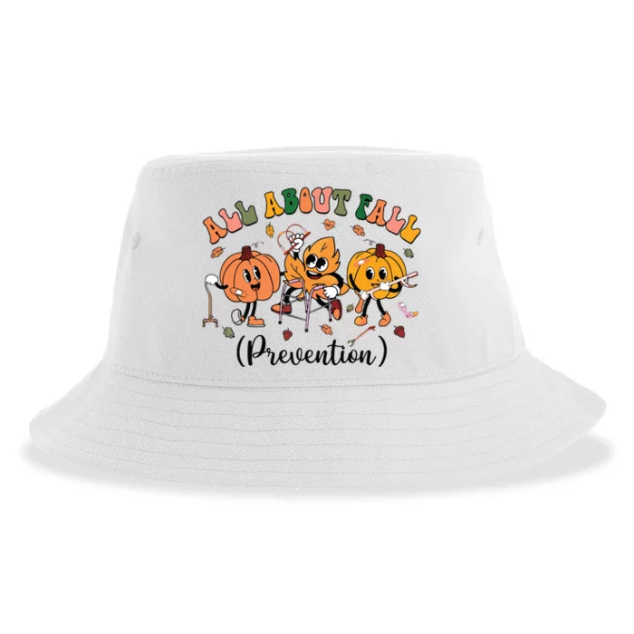 All About Fall Prevention Physical Therapy Funny Ot Ota Sustainable Bucket Hat