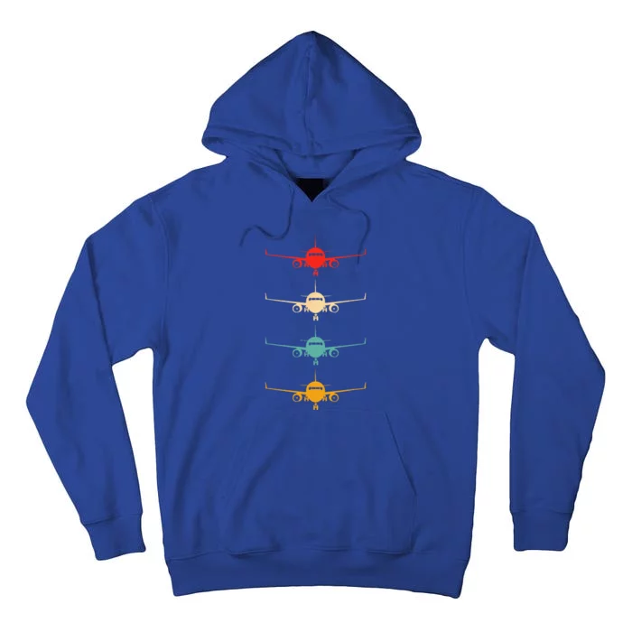 Aviation Airplane Flying Airline Funny Vintage Pilot Tall Hoodie