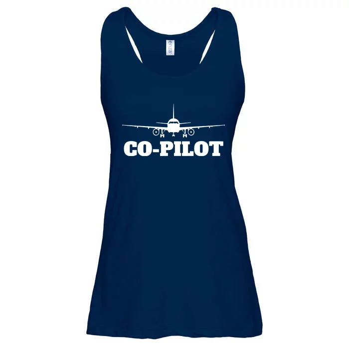 Aviation Airplane Flying Airline CoPilot Pilot Gift Ladies Essential Flowy Tank