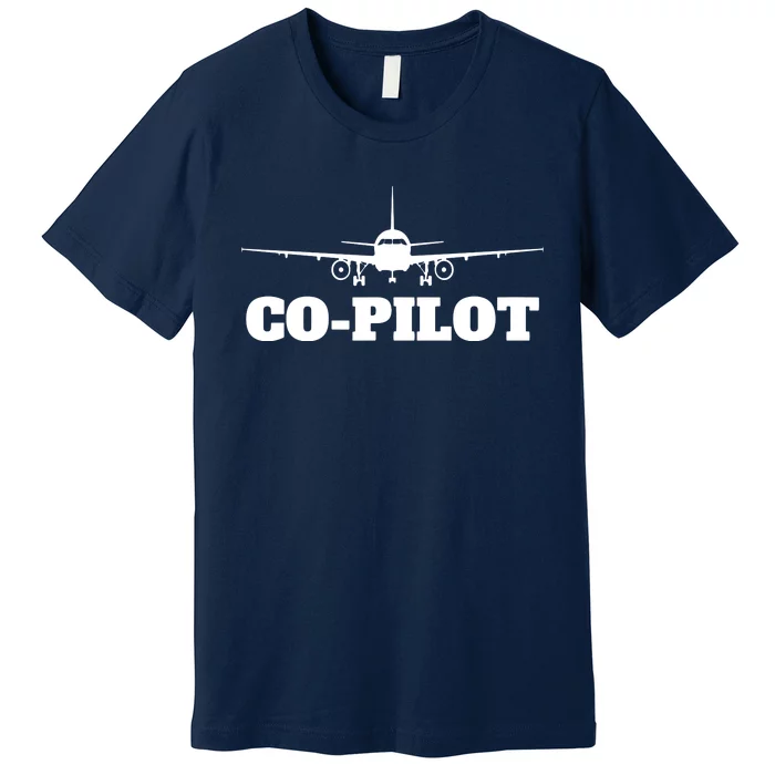 Aviation Airplane Flying Airline CoPilot Pilot Gift Premium T-Shirt