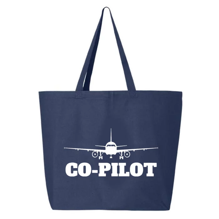 Aviation Airplane Flying Airline CoPilot Pilot Gift 25L Jumbo Tote