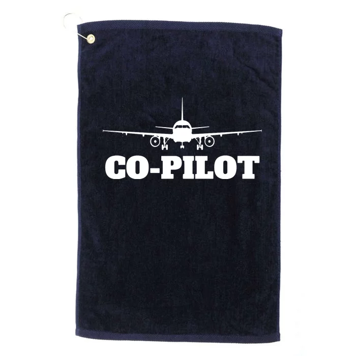 Aviation Airplane Flying Airline CoPilot Pilot Gift Platinum Collection Golf Towel