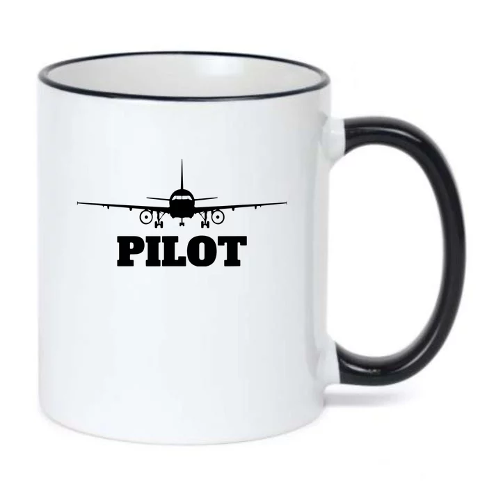 Aviation Airplane Flying Airline CoPilot Pilot Gift Black Color Changing Mug