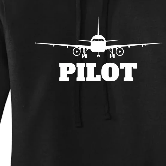 Aviation Airplane Flying Airline CoPilot Pilot Gift Women's Pullover Hoodie