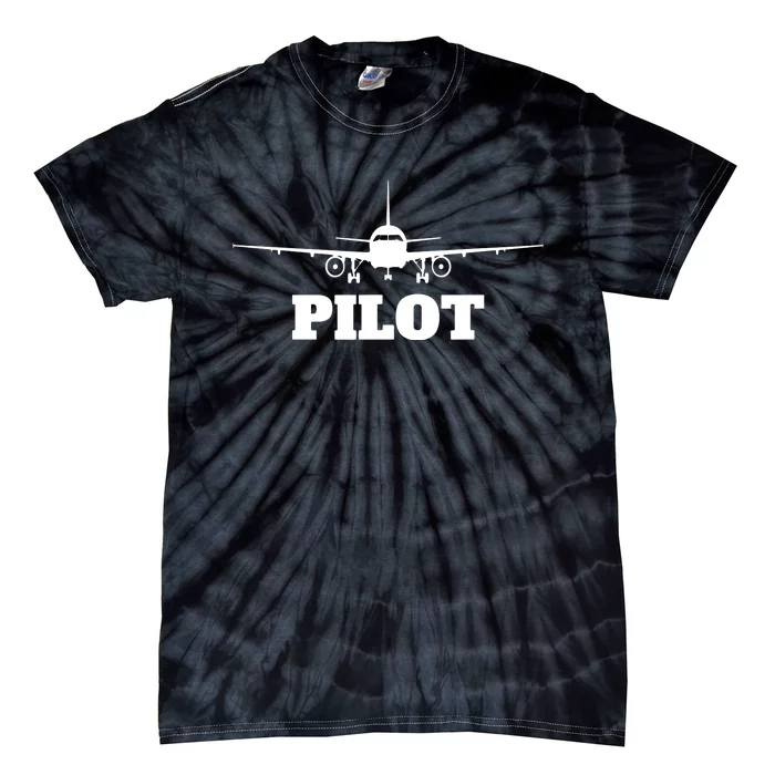 Aviation Airplane Flying Airline CoPilot Pilot Gift Tie-Dye T-Shirt