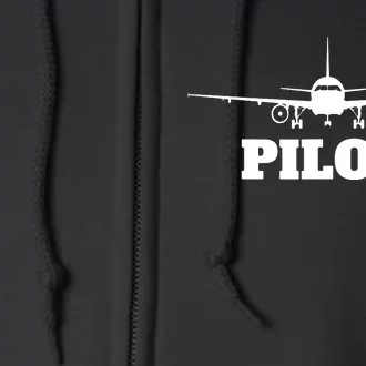 Aviation Airplane Flying Airline CoPilot Pilot Gift Full Zip Hoodie