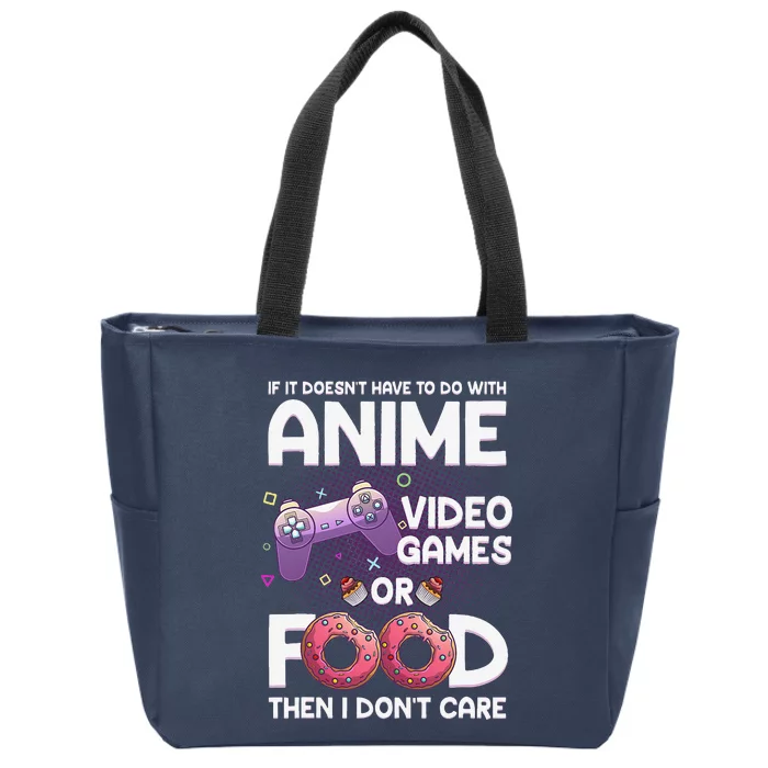 Anime Art For Womenn Girls Anime Merch Anime Lovers Zip Tote Bag