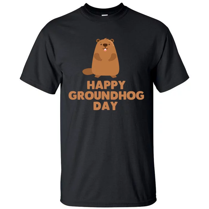 Awesome And Funny Happy Groundhog Day Tall T-Shirt