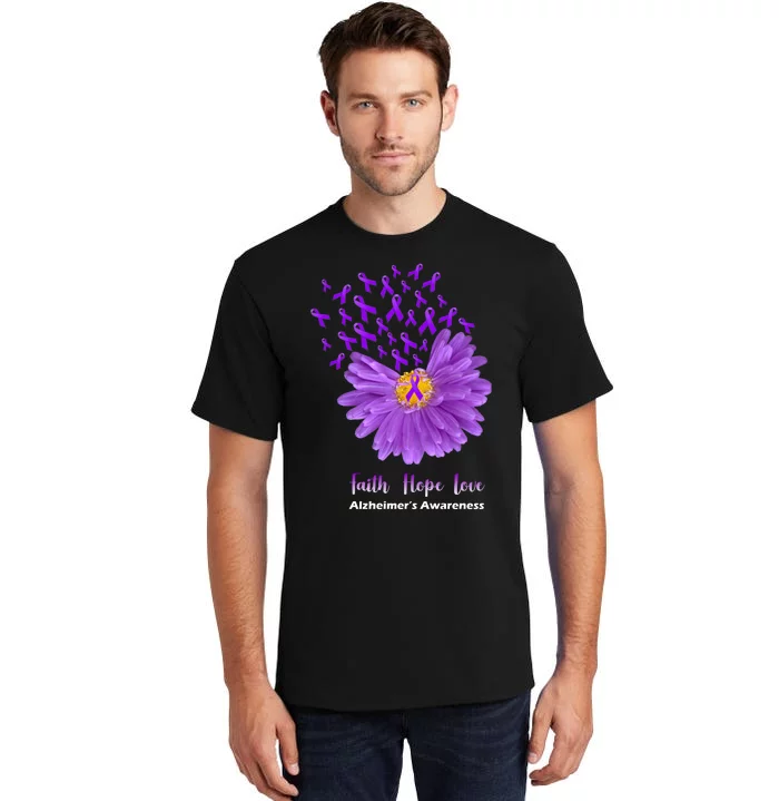 Alzheimer's Awareness Faith Hope Love Tall T-Shirt