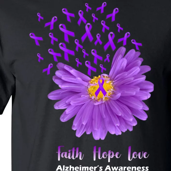 Alzheimer's Awareness Faith Hope Love Tall T-Shirt