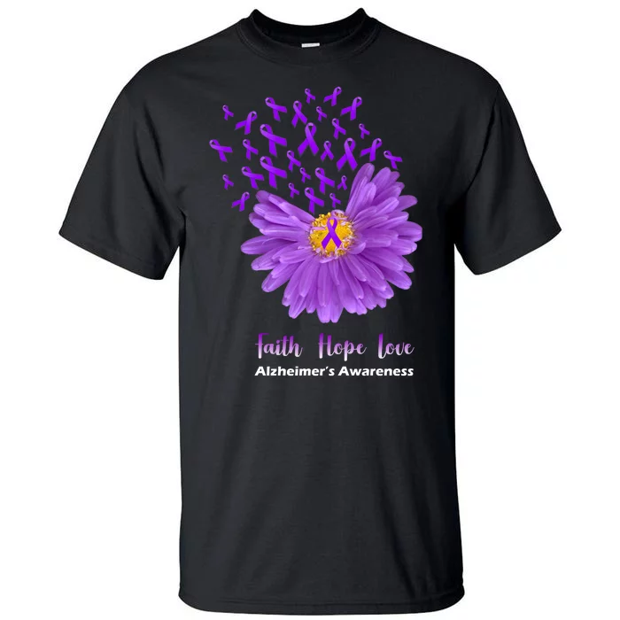 Alzheimer's Awareness Faith Hope Love Tall T-Shirt