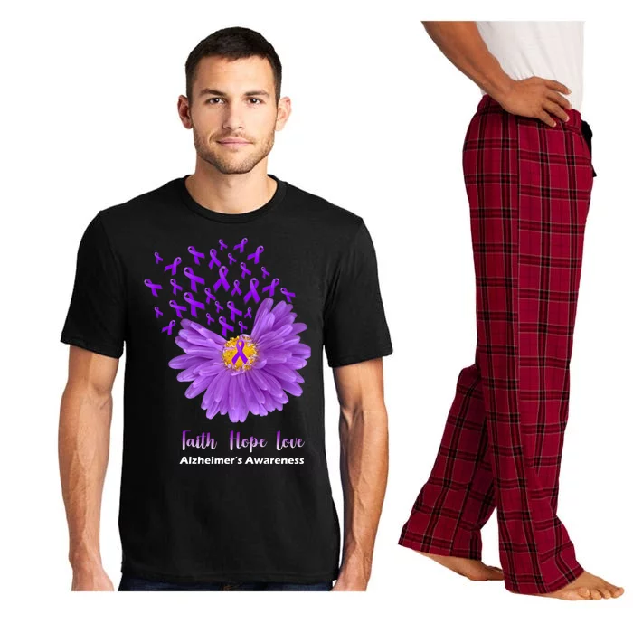 Alzheimer's Awareness Faith Hope Love Pajama Set