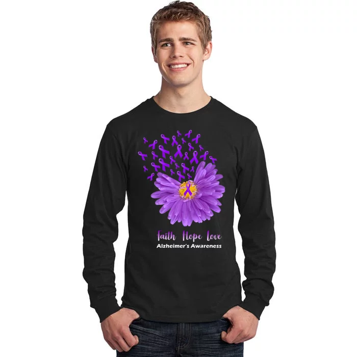 Alzheimer's Awareness Faith Hope Love Tall Long Sleeve T-Shirt