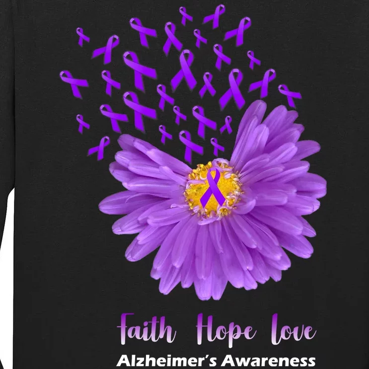 Alzheimer's Awareness Faith Hope Love Tall Long Sleeve T-Shirt