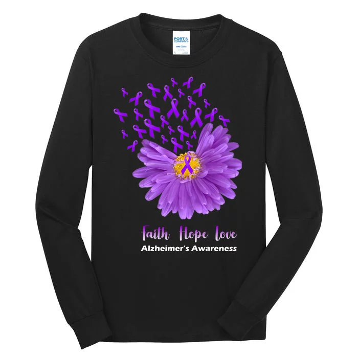 Alzheimer's Awareness Faith Hope Love Tall Long Sleeve T-Shirt