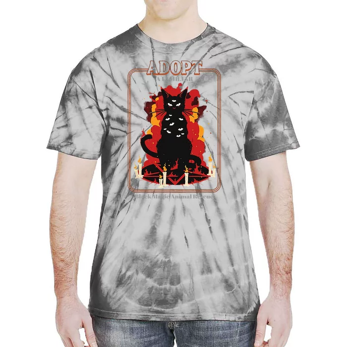 Adopt A Familiar Creepy Animal Haloween Costume Tie-Dye T-Shirt