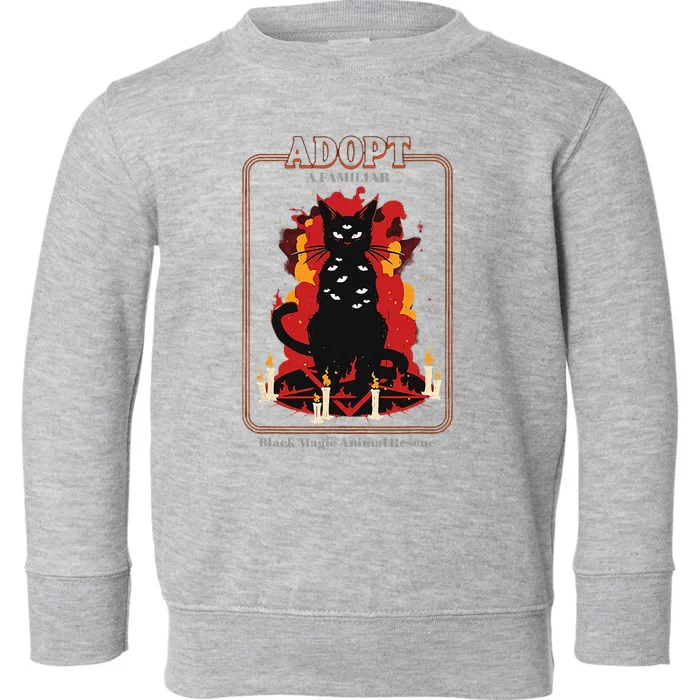 Adopt A Familiar Creepy Animal Haloween Costume Toddler Sweatshirt