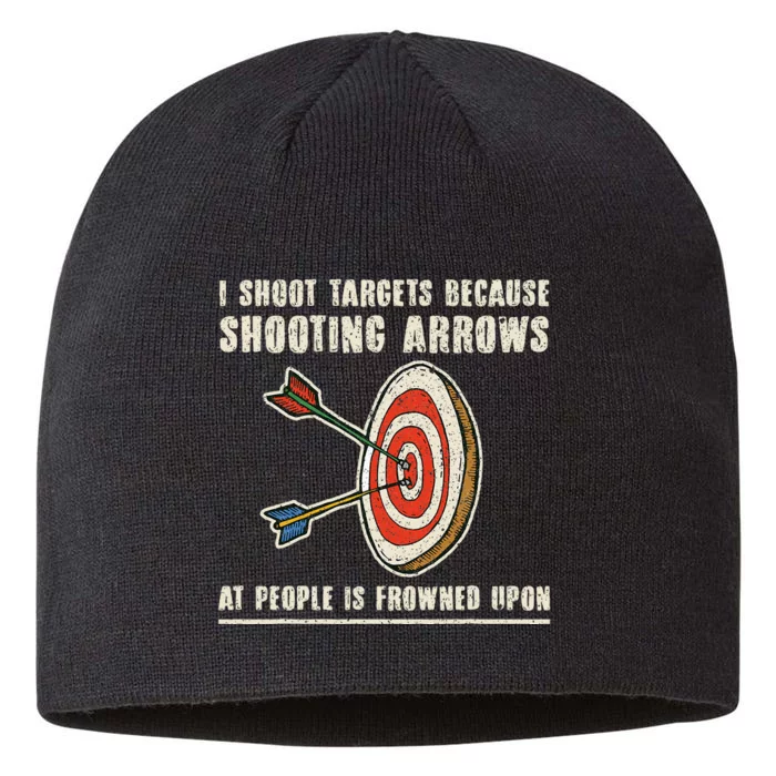 Archery Archer Funny Bowman Bow Archer 8 1/2in Sustainable Knit Beanie