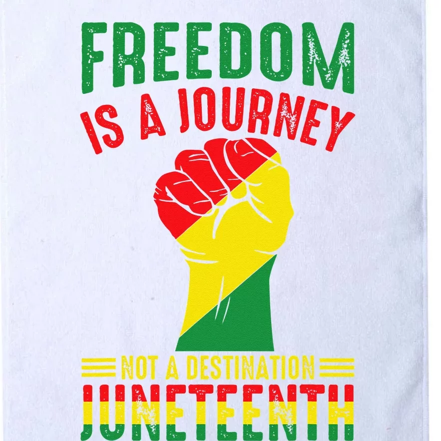 African American Freedom Is A Journey Juneteenth Platinum Collection Golf Towel