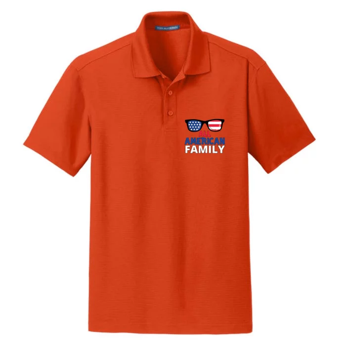 All American Family Day Dry Zone Grid Performance Polo