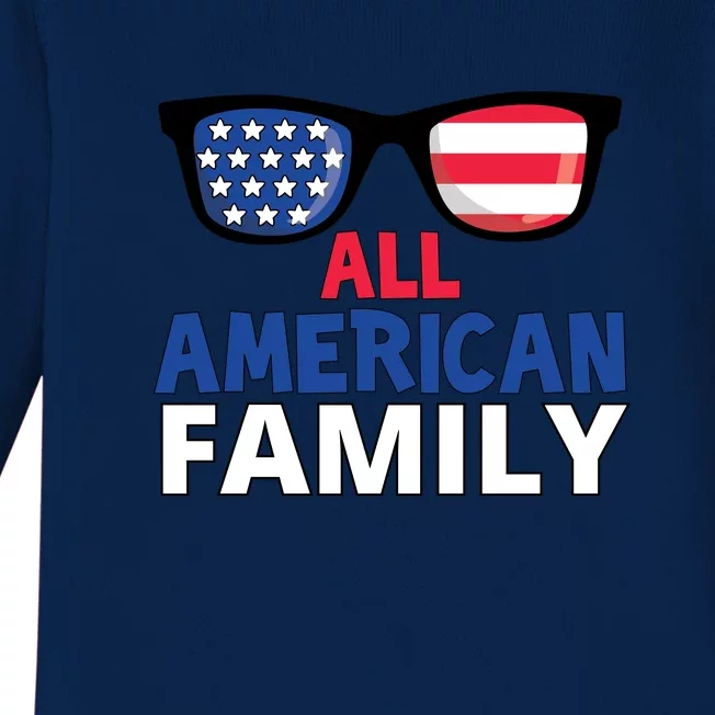 All American Family Day Baby Long Sleeve Bodysuit