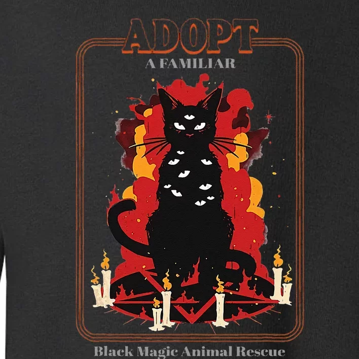 Adopt A Familiar Creepy Animal Haloween Costume Toddler Sweatshirt