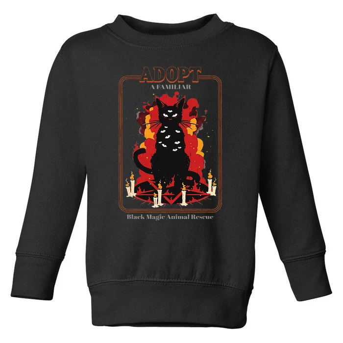 Adopt A Familiar Creepy Animal Haloween Costume Toddler Sweatshirt