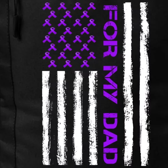 Alzheimer's Awareness For My Dad Support Flag Daily Commute Backpack