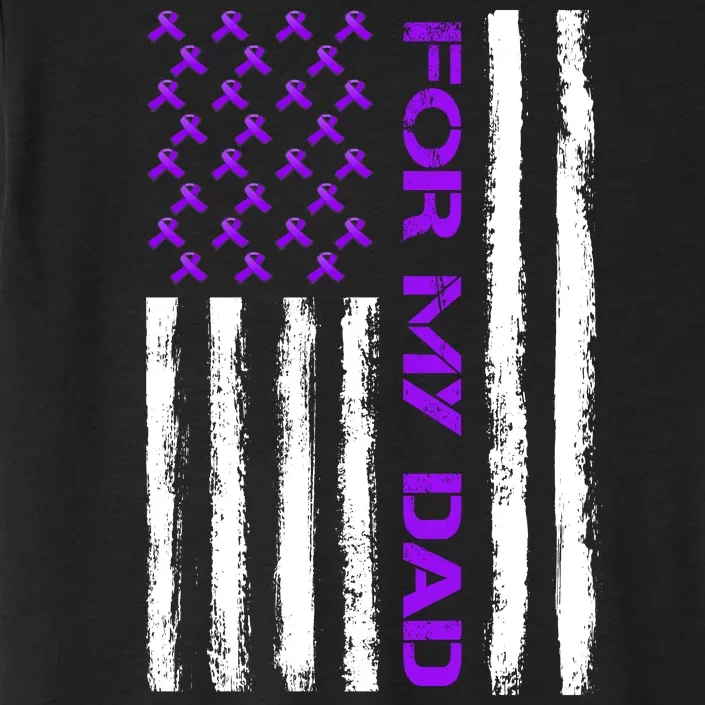 Alzheimer's Awareness For My Dad Support Flag ChromaSoft Performance T-Shirt