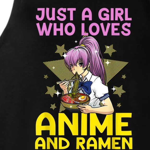 Anime Art For Women Teen Girls Anime Merch Ramen Anime Lover Shirt Ladies Tri-Blend Wicking Tank