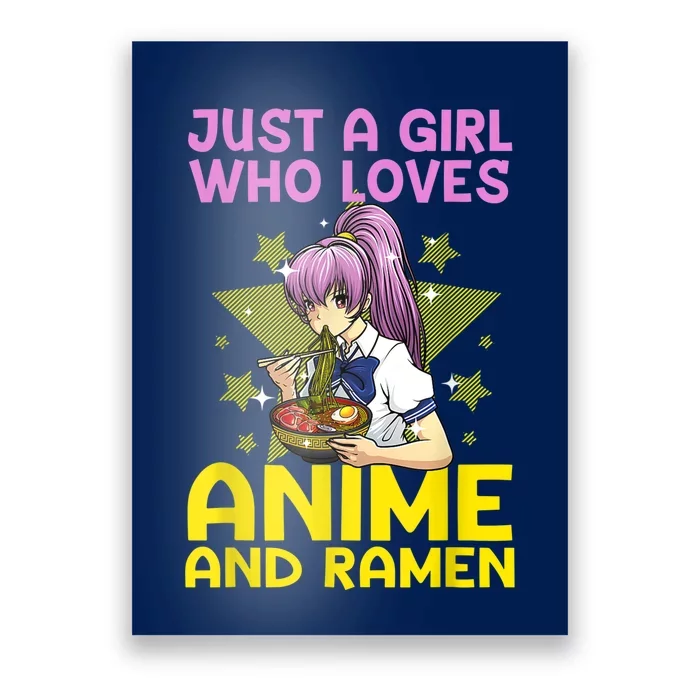 Anime Art For Women Teen Girls Anime Merch Ramen Anime Lover Shirt Poster