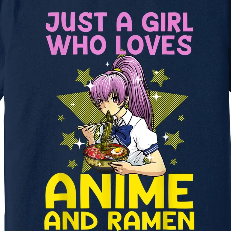 Anime Art For Women Teen Girls Anime Merch Ramen Anime Lover Shirt Premium T-Shirt