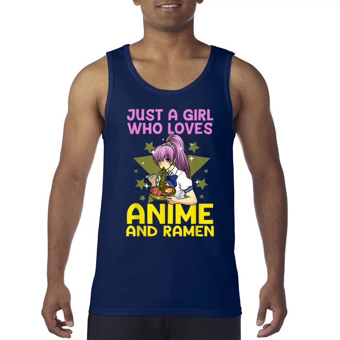 Anime Art For Women Teen Girls Anime Merch Ramen Anime Lover Shirt Tank Top