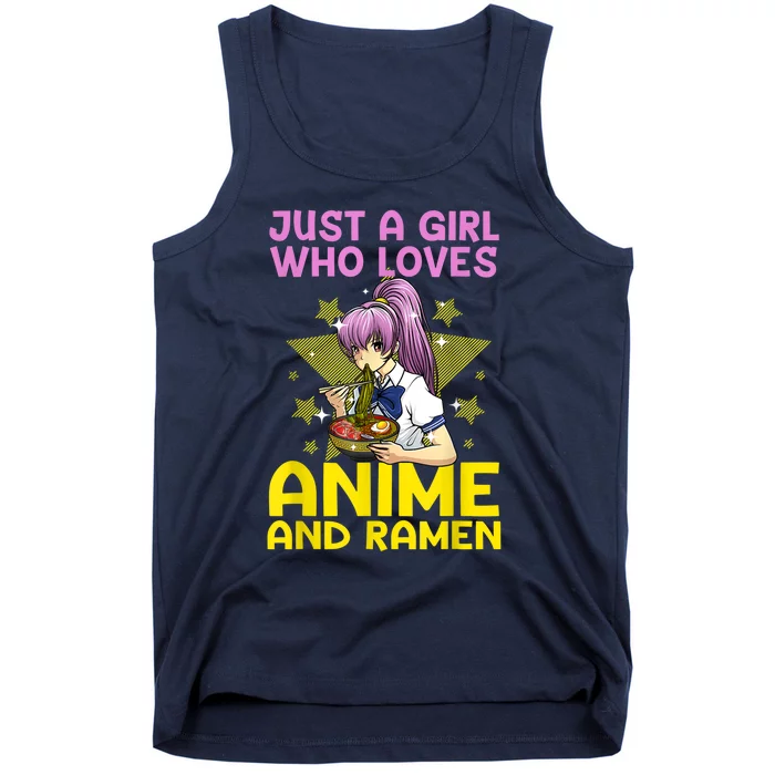 Anime Art For Women Teen Girls Anime Merch Ramen Anime Lover Shirt Tank Top