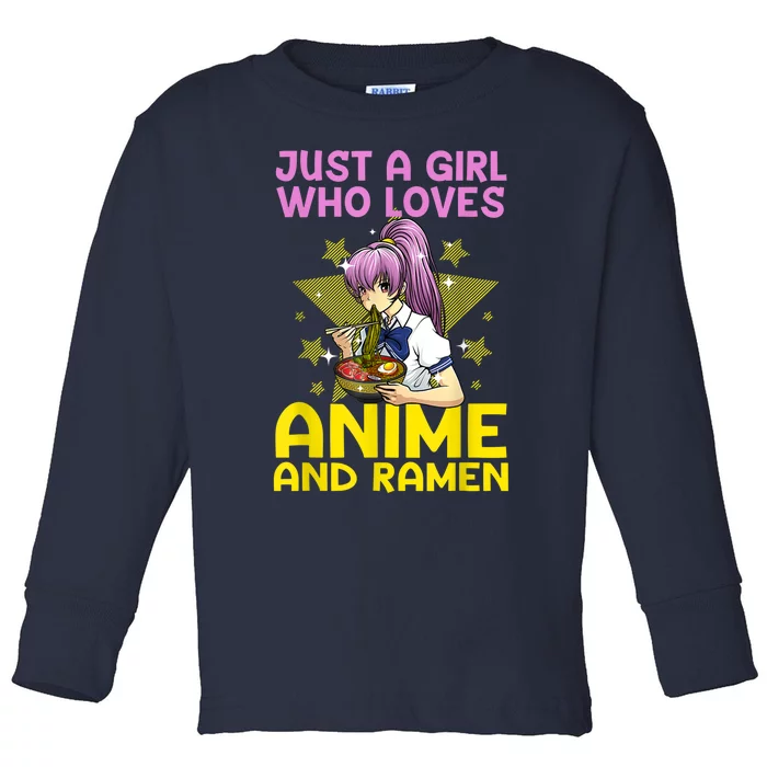 Anime Art For Women Teen Girls Anime Merch Ramen Anime Lover Shirt Toddler Long Sleeve Shirt