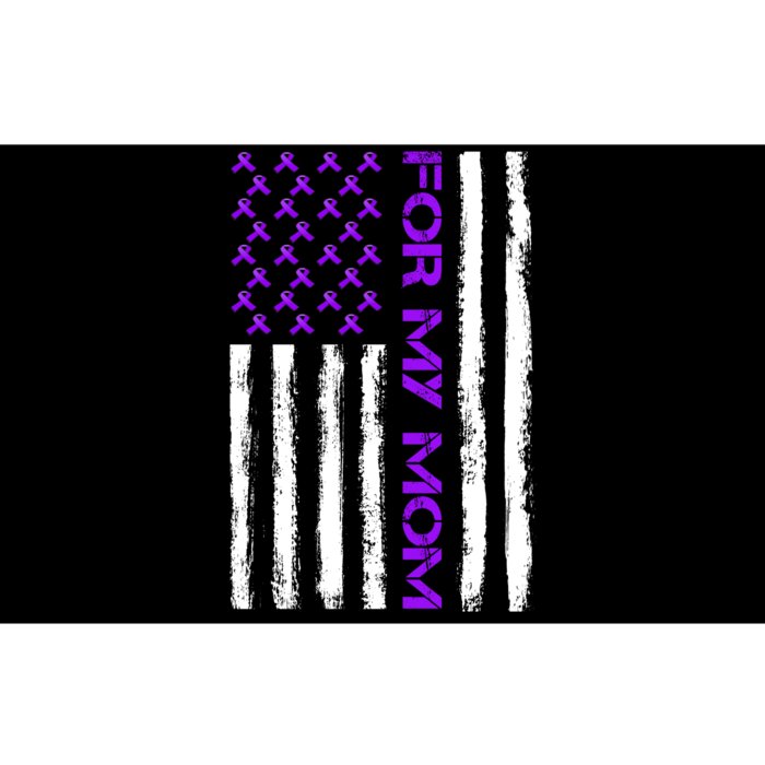 Alzheimer's Awareness For My Mom Support Flag Bumper Sticker