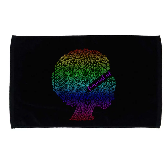 African American Feminist Af Great Gift Black Feminism Gift Microfiber Hand Towel